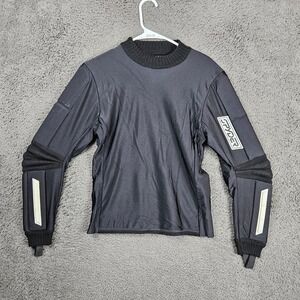 Spyder US Ski Team Padded Race Base Layer Top Black Iridescent Spider Youth 18
